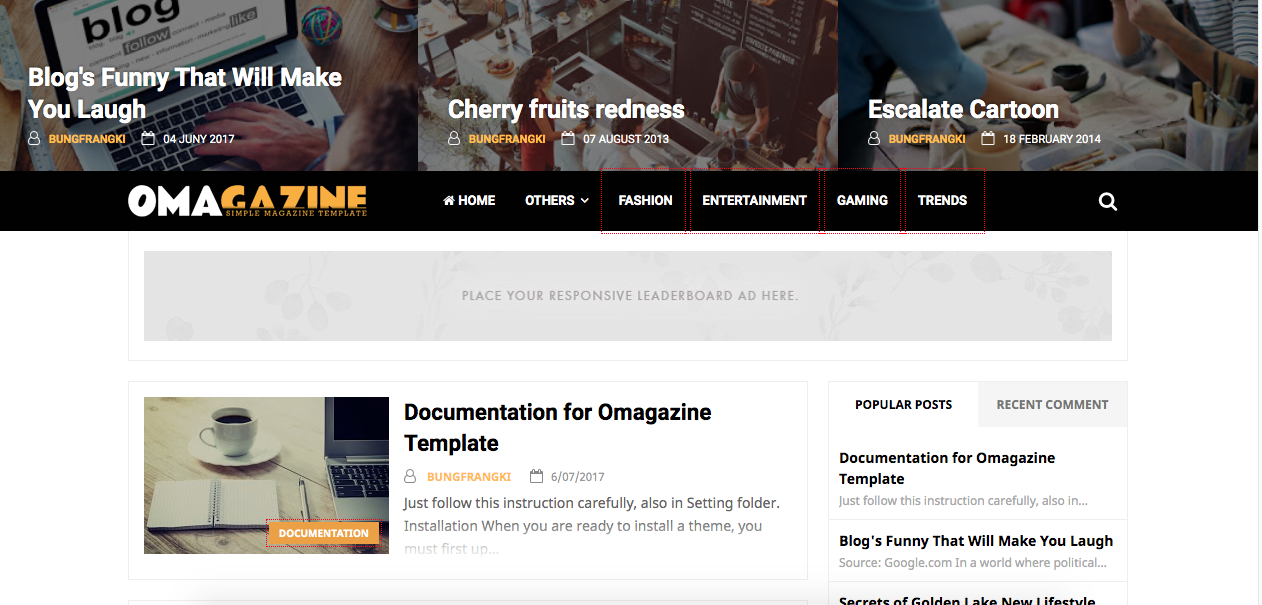 Omagazine - responsive-FREE blogger THEMES-template- nomad entrepreneur