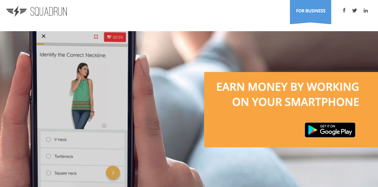 money earning apps in India - Squadrun